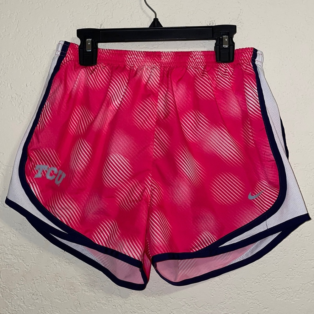NIKE TCU Horned Frogs Wind Shorts Pink & Purple Size Medium